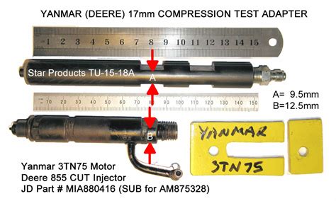 yanmar 6lya compression tester adapter|Yanmar GM Series Injector .